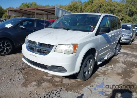 2014 Dodge Grand Caravan Se z USA, uszkodzony, nr VIN 2C7WDGBG2ER478583
